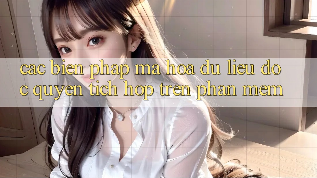 Các Biện Pháp Mã hóa dữ liệu Độc Quyền Tích Hợp Trên Phần mềm Các Biện Pháp Mã hóa dữ liệu Độc Quyền Tích Hợp Trên Phần mềm