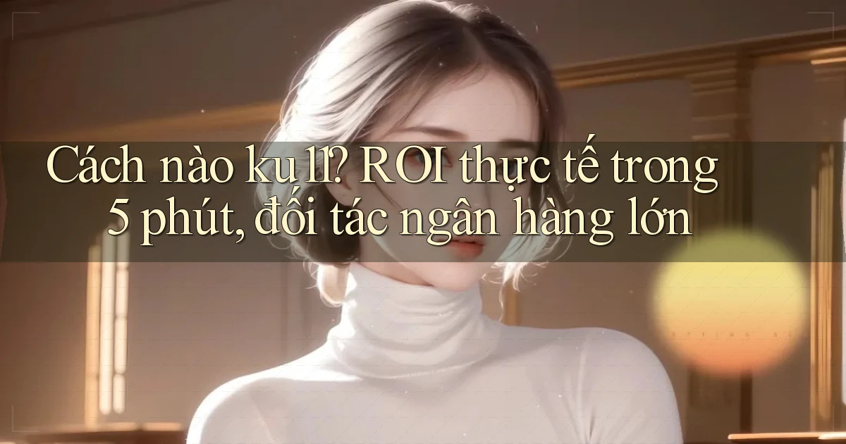 Cách nào ku11 ROI thực tế trong 5 phút, đối tác ngân hàng lớn