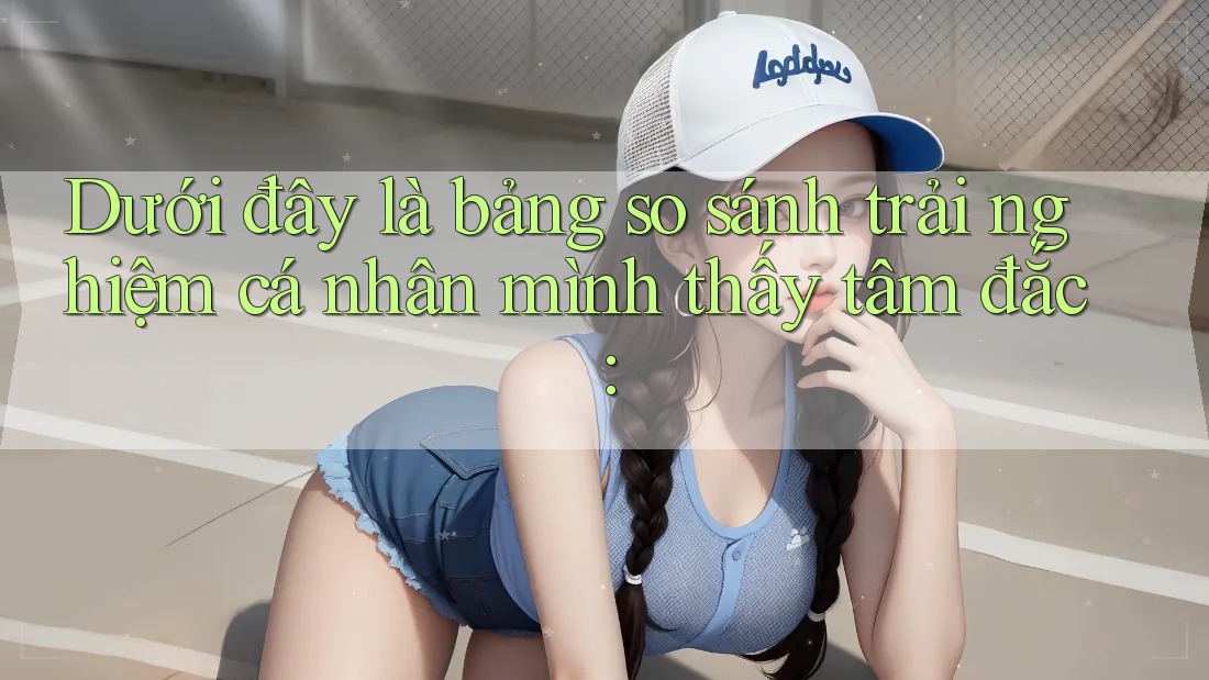 Dưới đây là bảng so sánh trải nghiệm cá nhân mình thấy tâm đắc: Dưới đây là bảng so sánh trải nghiệm cá nhân mình thấy tâm đắc: