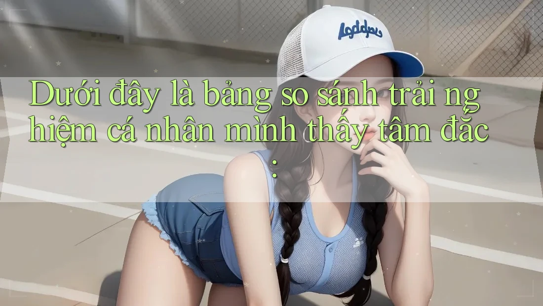 Dưới đây là bảng so sánh trải nghiệm cá nhân mình thấy tâm đắc: Dưới đây là bảng so sánh trải nghiệm cá nhân mình thấy tâm đắc: