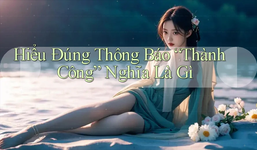Hiểu Đúng Thông Báo “Thành Công” Nghĩa Là Gì Hiểu Đúng Thông Báo “Thành Công” Nghĩa Là Gì