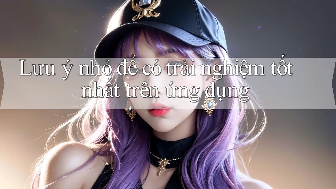 Lưu ý nhỏ để có trải nghiệm tốt nhất trên ứng dụng
