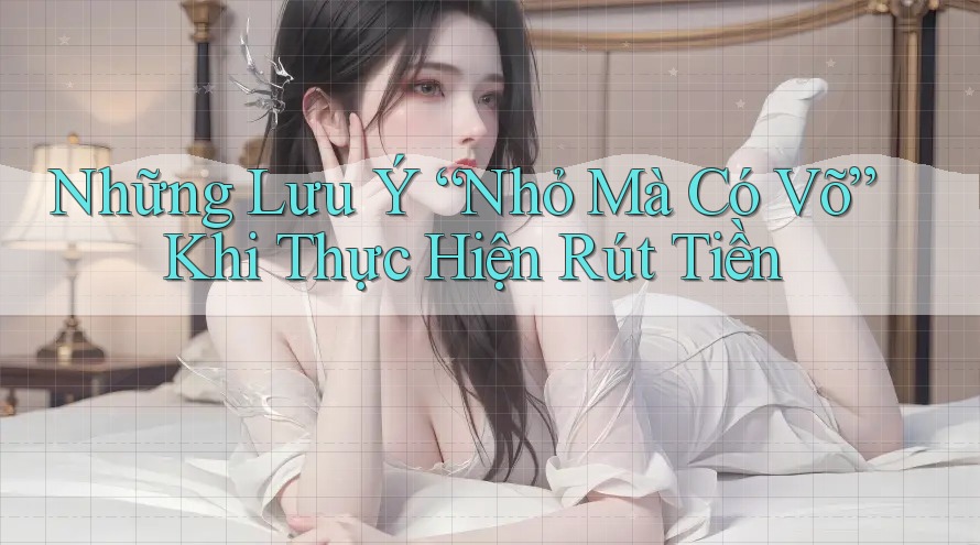 Những Lưu Ý “Nhỏ Mà Có Võ” Khi Thực Hiện Rút Tiền Những Lưu Ý “Nhỏ Mà Có Võ” Khi Thực Hiện Rút Tiền