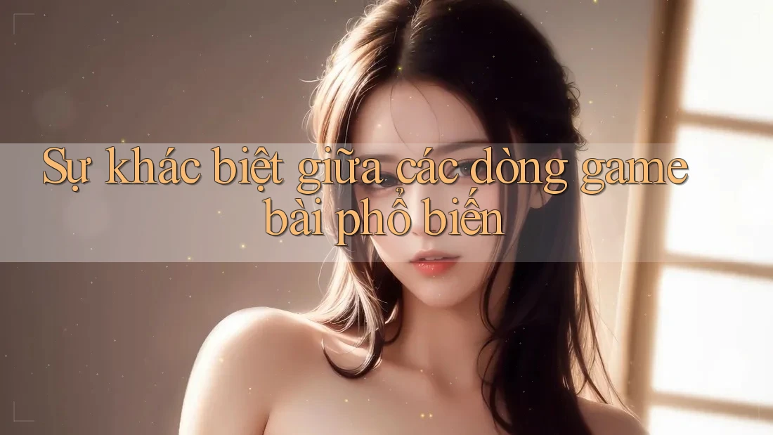Sự khác biệt giữa các dòng game bài phổ biến Sự khác biệt giữa các dòng game bài phổ biến