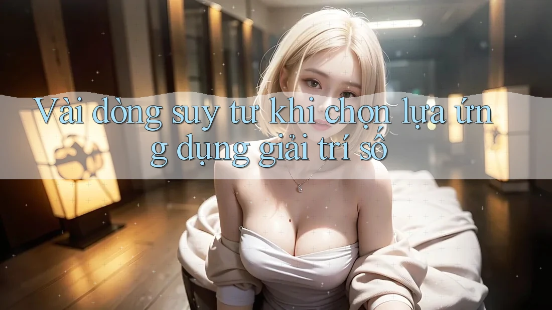 Vài dòng suy tư khi chọn lựa ứng dụng giải trí số Vài dòng suy tư khi chọn lựa ứng dụng giải trí số